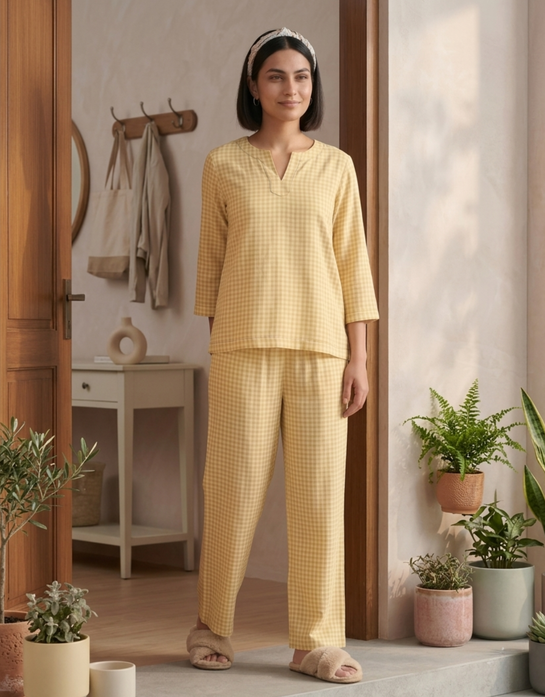 Honey Check Hibi set