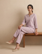 Lilac Windowpane Hibi set