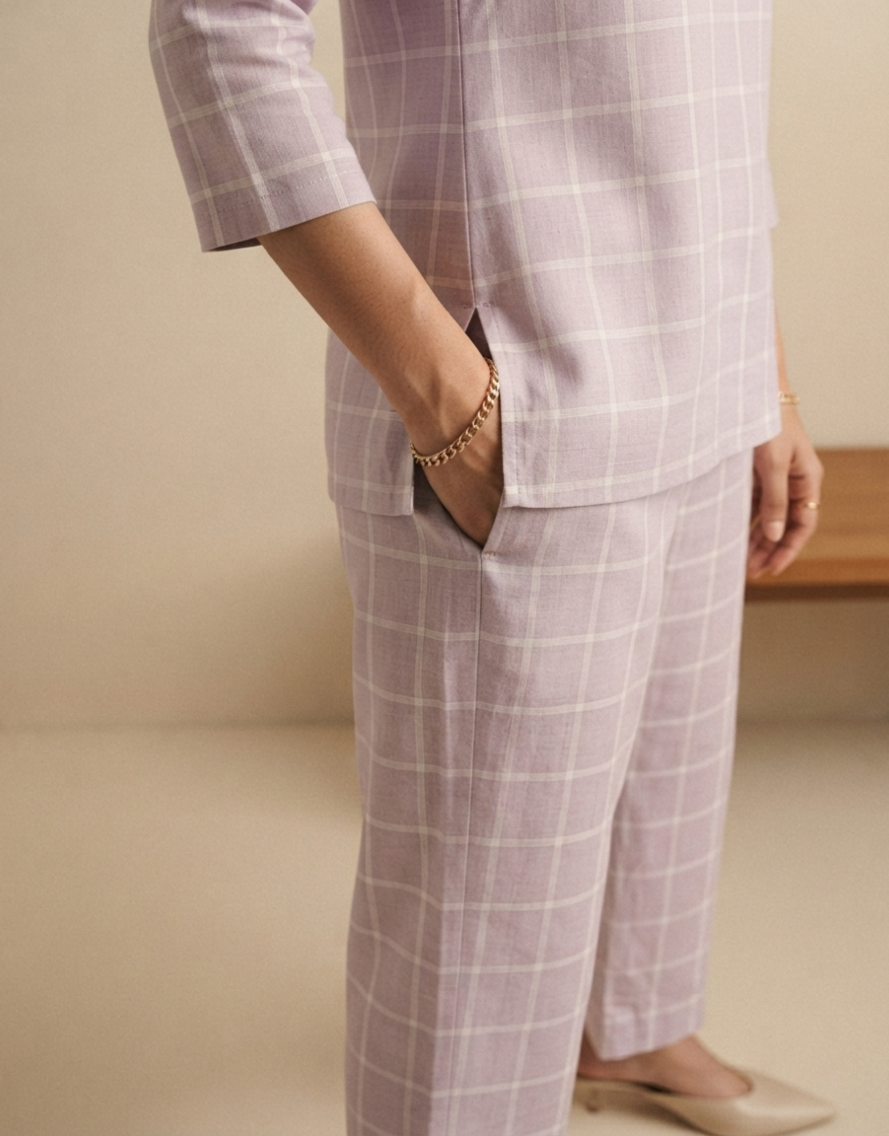 Lilac Windowpane Hibi set